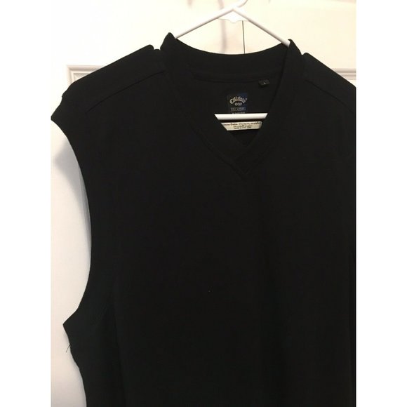 CALLAWAY Golf By Nordstrom Vest Men’s Size L Black Color Sleeveless V Neck - Picture 5 of 6